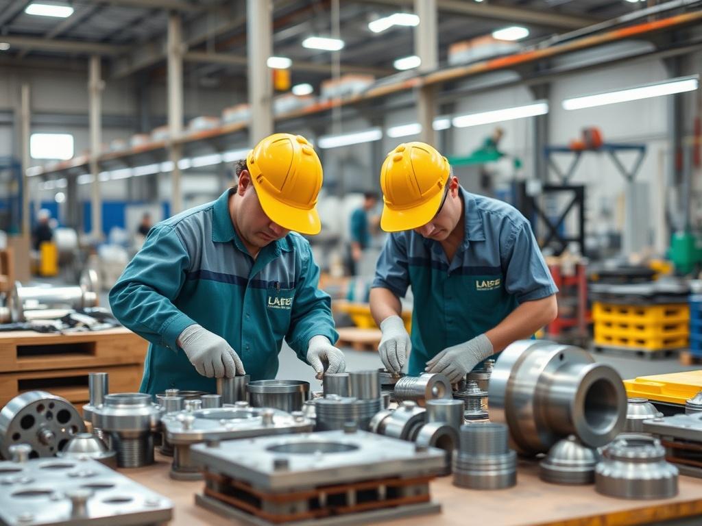 They manufacture metal parts.фото