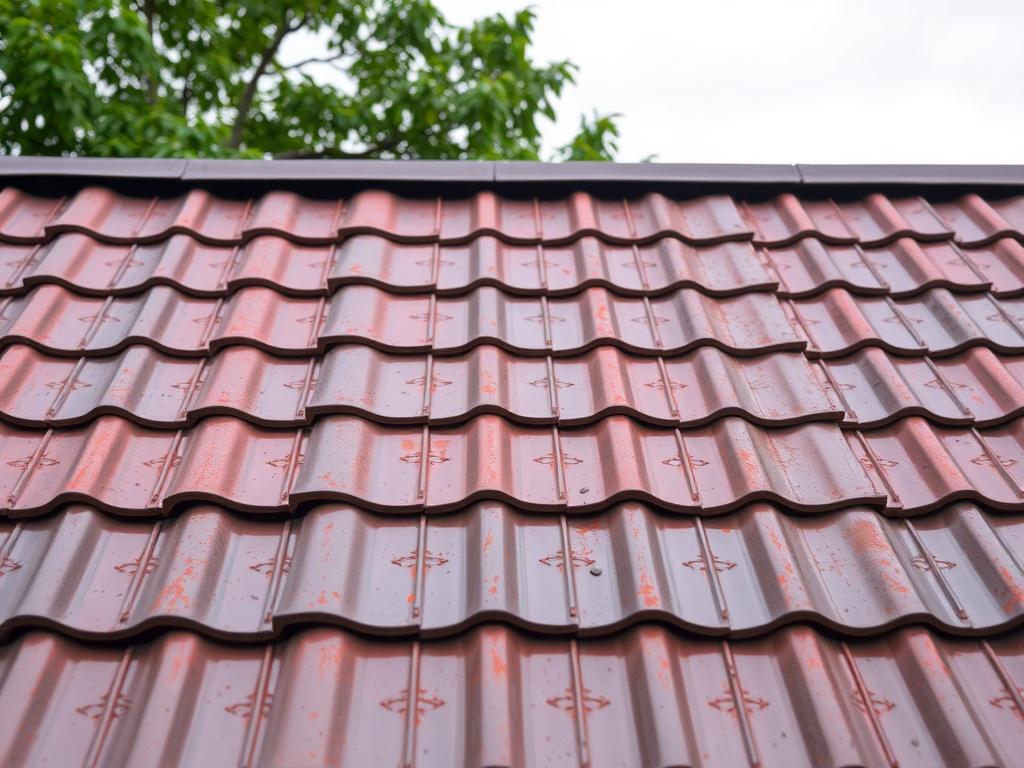 metal roof tilesфото