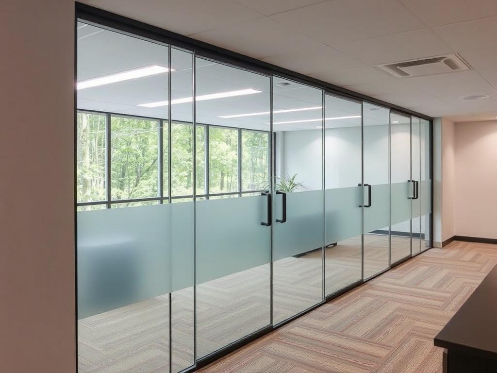 Sliding glass partitions Sliding glass partitionsфото