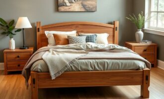 Кровать из массива дерева: уютная инвестиция на долгие годы