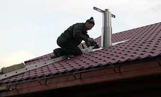 как заделать трубу на крыше