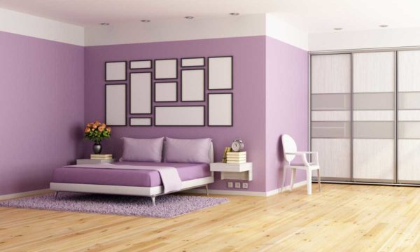 6 вариантов сочетания лилового цвета в интерьере квартиры