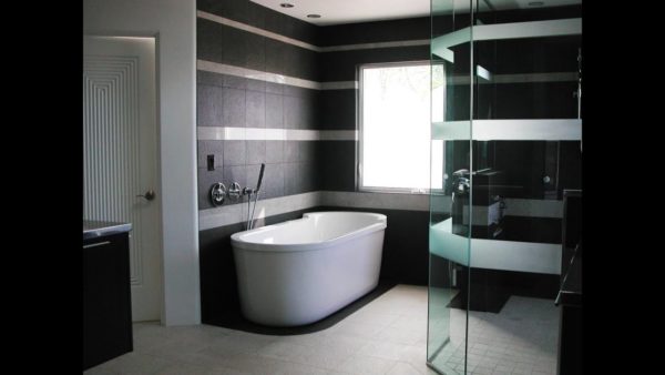 Эстетика черного и белого: оформляем дизайн ванной комнаты