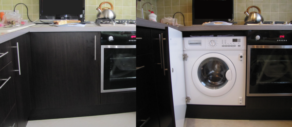 Плюсы и минусы размещения стиральной машины на кухне