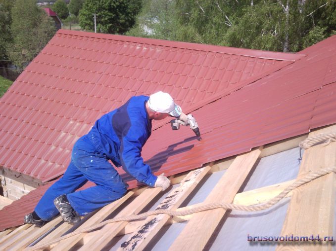технология покрытия крыши металлочерепицей