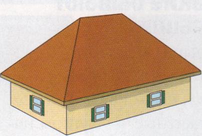 устройство четырехскатной крыши