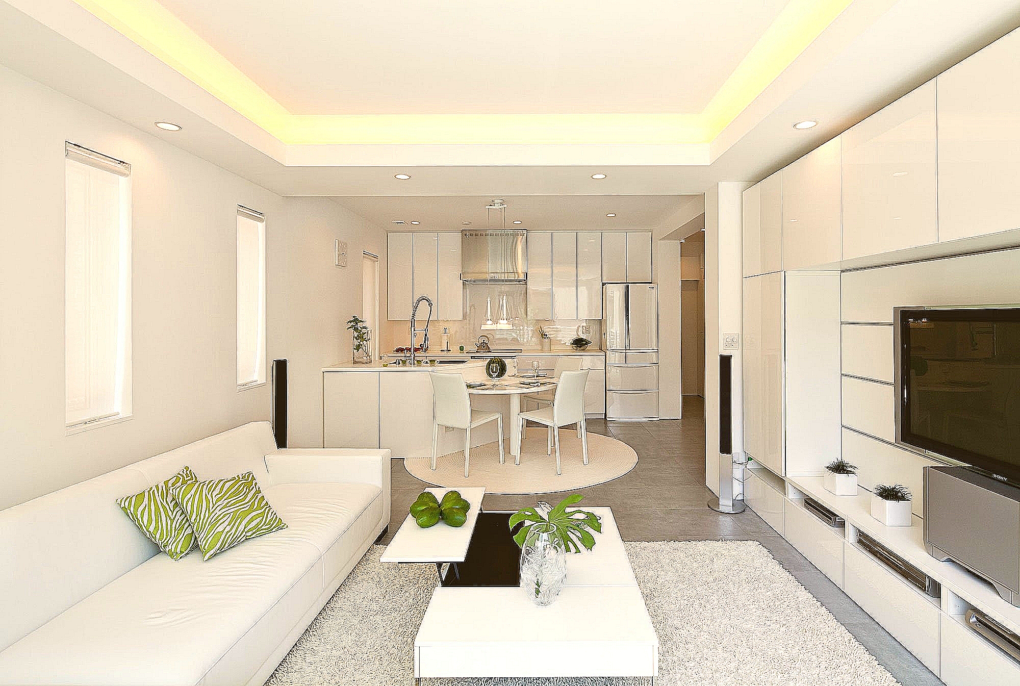 Дизайн квартиры в современном стиле в светлых фото